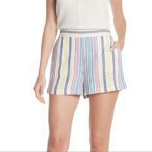 Abound striped high waisted shorts with elastic